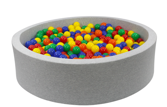 Bällebad in grau mit 500 Bällen (Farbkombination 3)
