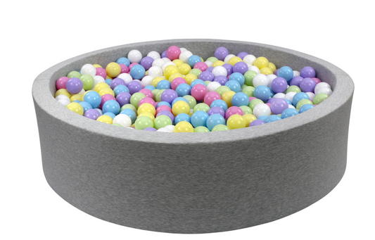 Bällebad in grau mit 600 Bällen (Farbkombination 4)
